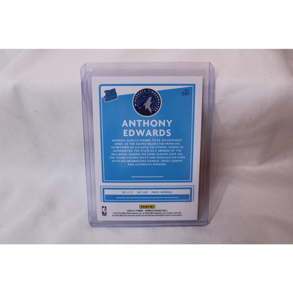 Anthony Edwards Donruss Rookie Rated Panini #201 - Picture 2 of 2